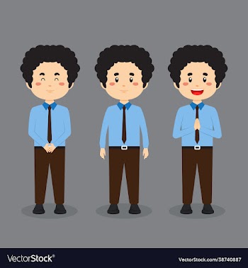 business character with various expression