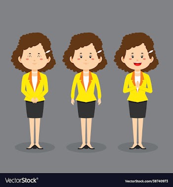 business character with various expression