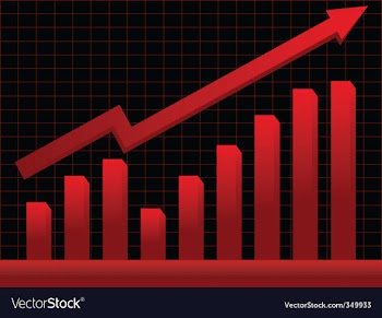 Business chart vector image