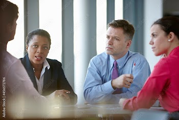 Business colleagues in meeting