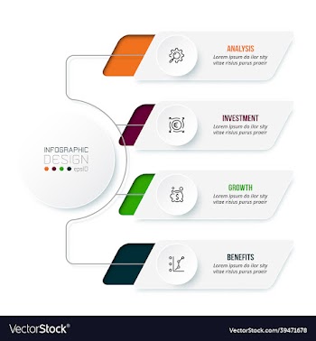 business concept infographic template with diagram