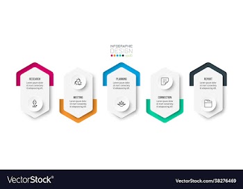 business concept infographic template with option