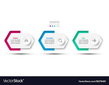 business concept infographic template with option