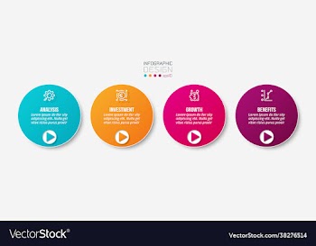 business concept infographic template with option