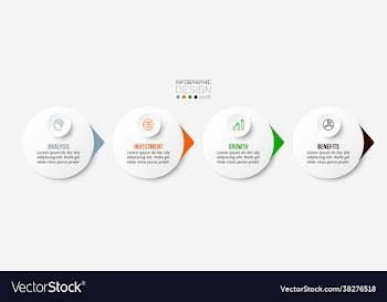 business concept infographic template with option