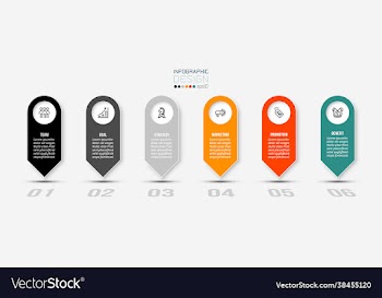 business concept infographic template with option