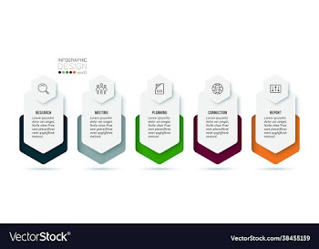 business concept infographic template with option