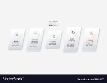 business concept infographic template with option