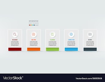business concept infographic template with option