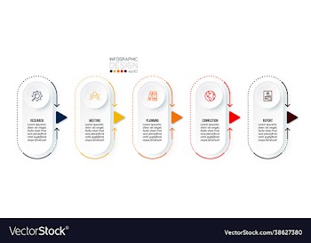 business concept infographic template with option