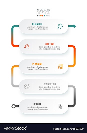 business concept infographic template with option