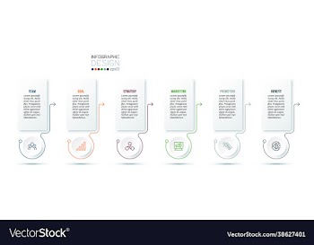 business concept infographic template with option