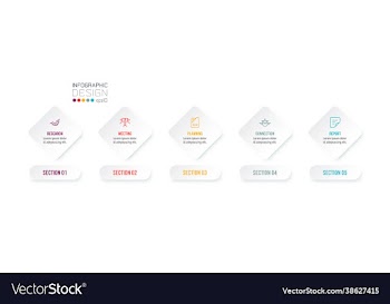 business concept infographic template with option