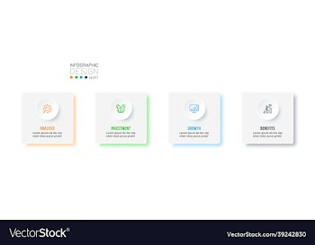 business concept infographic template with option