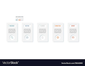 business concept infographic template with option