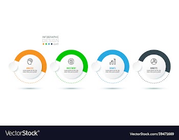 business concept infographic template with option