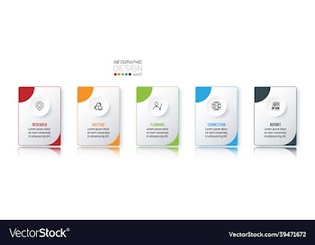 business concept infographic template with option