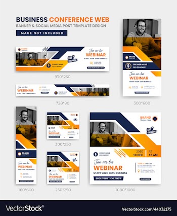 business conference live webinar and social media