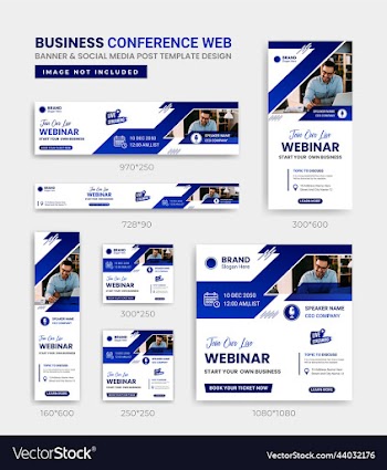 business conference live webinar and social media