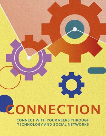 Business connection flyer template, cogwheel | Free Vector Template - rawpixel