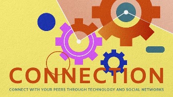 Business connection presentation template, cogwheel | Free PSD Template - rawpixel