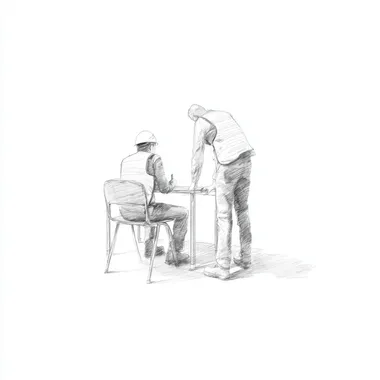 Business Contract Signing Sketch Business Contract Signing Sketch