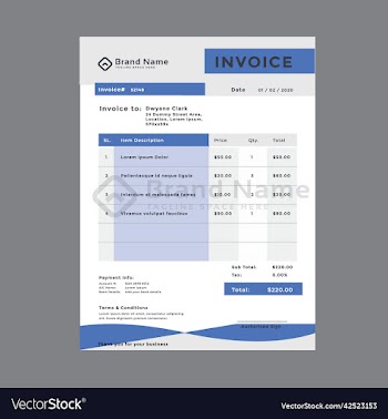 business corporate creative invoice template busi