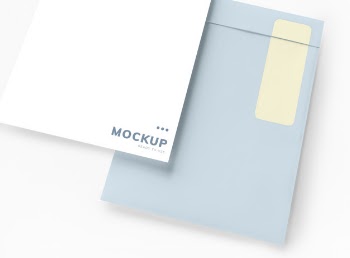 Business document and envelope mockup Free Psd