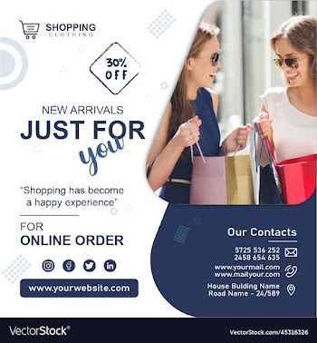 business dynamic modern social media post banner t