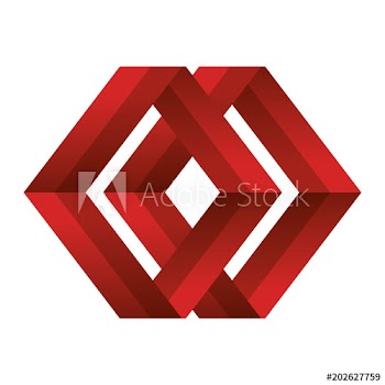 business emblem with rhombus shape design
