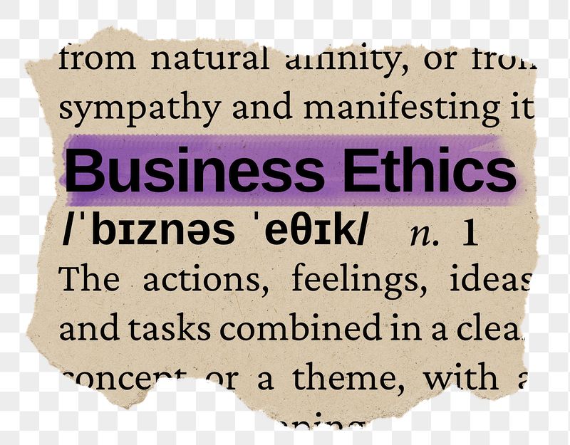 Business ethics png word sticker, | Free PNG - rawpixel