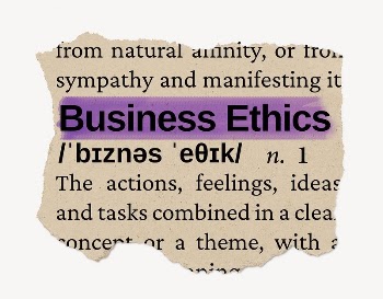 Business ethics ripped dictionary, editable | Free PSD - rawpixel