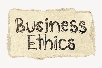 Business ethics word, torn craft | Free PSD - rawpixel
