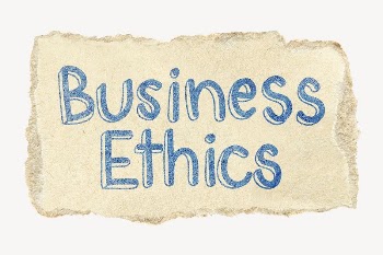 Business ethics word, torn craft | Free PSD - rawpixel