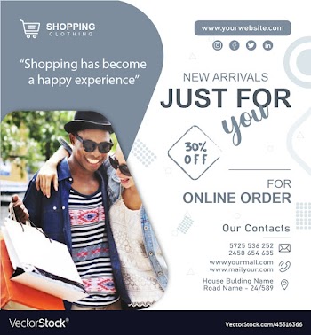 business fashion sales social media design banner