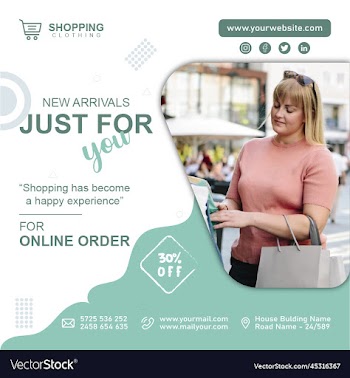 business fashion social media post banner template