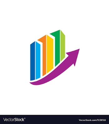  					Business finance chart colorful arrow logo vector image														