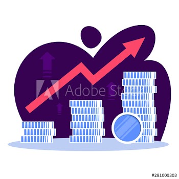 Business finance growth concept