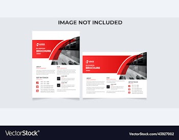business flyer design set coporate graphic style