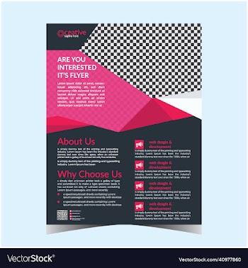 business flyer design template