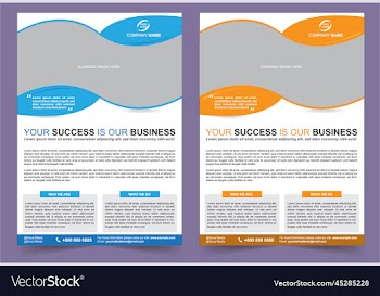 business flyer design template