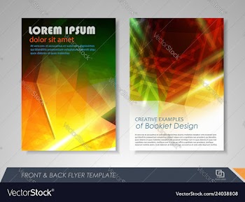 Business flyer presentation vector image