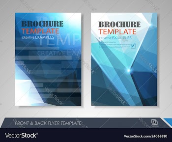 Business flyer presentation vector image