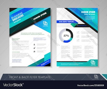 Business flyer presentation vector image