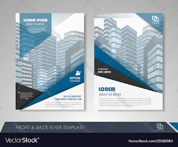 Business flyer presentation vector image