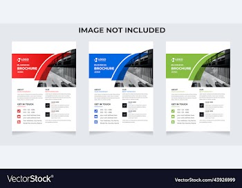 business flyer template brochure design