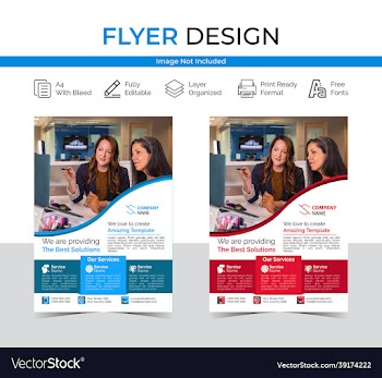 business flyer template layout image