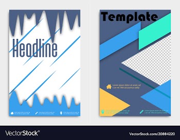 Business flyer template or corporate banner vector image