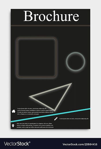 Business flyer template or corporate banner vector image
