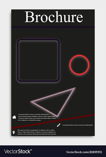 Business flyer template or corporate banner vector image
